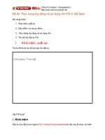 thực trạng huy động và sử dụng vốn fdi ở việt nam