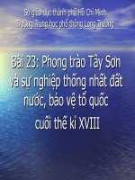 Bài 23 Phong trào Tây Sơn