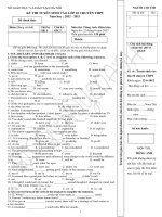 đề thi vào lop 10 đẳng cấp + đáp án