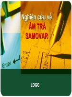 Vài nét về chiếc ấm Xa-mô-va của Nga