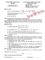 Đề thi TS vào 10 năm 2013
