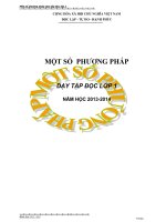 skkn một số phương pháp dạy tập đọc lớp 1