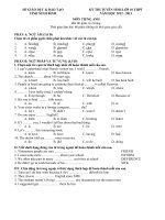 de thi tuyen vao lop 10 tinh ninh binh