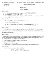 ĐỀ TOÁN TS 10 BÌNH ĐỊNH 2013