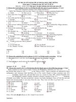 đề thi tiếng anh tuyển sinh 10 TPHCM 2013
