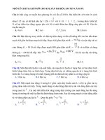 Nhờ cô (thầy) giúp đỡ 4 câu hỏi Lý.