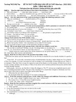 bài thi thử vào 10 -tự luận(hot nhất)