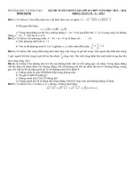 Đề TS lớp 10 Bình Định 2013 - 2014