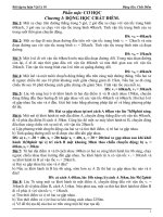 BAI TAP CO BAN, NANG CAO DONG HOC CHAT DIEM