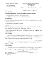 Đề thi thử vào 10 hay có đáp án