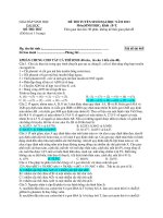 Đáp án-Đề thi thử đại học môn sinh học dành cho khối B-T 2013-Giải Đáp Sinh Học