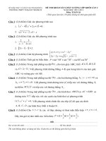 Đề thi KSCL lớp khối lần 3 - 2013