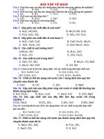 BÀI TẬP VỀ OXIT