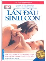 lần đầu sinh con (nxb phụ nữ 2006) - dr. miriam stoppard