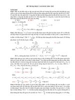 Tổng hợp bài tập và hướng dẫn giải đề thi đại học vật lý 2010-2012 phần điện xoay chiều