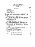 Một số giải pháp chỉ đạo giáo dục đạo đức cho học sinh trường THPT số I Sapa