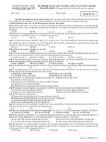 THI THỬ CHUYEN VINH LẦN CUỐI- 2013