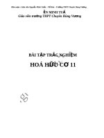bài tập trắc nghiệm hoá học hữu cơ 11