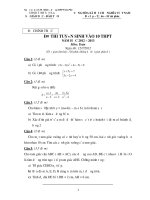 Bộ đề thi tuyển sinh vào 10 Tỉnh Sơn La 2001 đến 2013