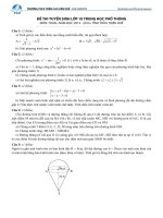 Giải đề thi TS lớp 10 tại Huế năm 2013