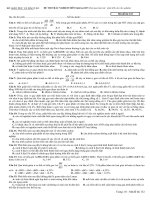 ĐỀ THI THỬ CHẤT LƯỢNG CAO