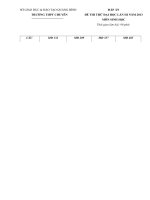 ĐÁP ÁN ĐỀ THI THỬ ĐẠI HỌC LẦN III NĂM 2013