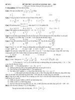 De thi thu lop 10 nam 2013