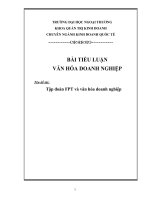 tập đoàn fpt và văn hóa doanh nghiệp