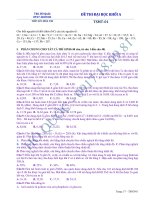 ĐỀ TIẾP SỨC MÙA THI 2013 - SỐ 01