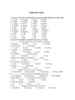 de on tap va kiem tra tieng anh 8