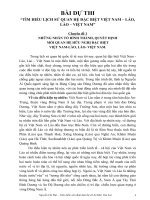 VIET NAM - LAO; MOI QUAN HE THAM SAU