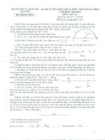 ĐỀ THI TUYỂN SINH TRƯỜNG CHUYÊN HÀ TĨNH NĂM HỌC 2013 - 2014