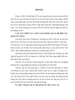 quan hệ kinh tế giữa việt nam - eu, những thuận lợi và khó khăn