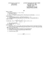 De thi TOAN tuyen sinh lop 10  NINH THUAN