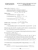 đề thi chon đội tuyển HS giỏi cấp trường