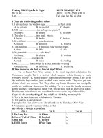 dề thi t.anh lop 8