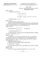 Đề và đáp án KSCL Toán 9 đợt 2