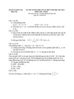 Đề tuyển sinh Toán 10 năm 2012-2013