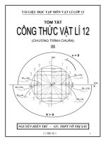 Công thức Vật Lý 12-có bổ sung