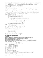 ĐỀ CƯƠNG HỌC KÌ II TOÁN 8 2013