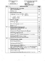 Đáp án Toán TS vào 10 Hà Nội năm 2013