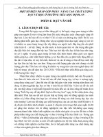 skkn một số biện pháp góp phần nâng cao chất lượng dạy và học ở trường tiểu học định an