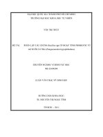 Phân lập các chủng Bacillus spp có hoạt tính probiotic từ ao nuôi cá tra