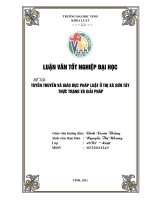 tuyên truyền và giáo dục pháp luật ở thị xã sơn tây, thực trạng và giải pháp