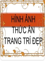 KHUNG NEN THỨC ĂN ĐẸP