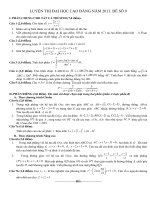 đề thi+đáp án đh hay