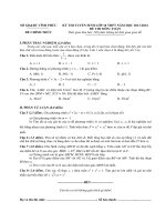 dap an chinh thuc tinh Vinh Phuc 2013