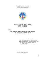 giải pháp tài chính cho xóa đói giảm nghèo ở hà nội giai đoạn 2009 – 2010