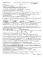 ĐỀ THI THỬ ĐH CHẤT LƯỢNG CAO