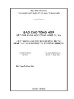 chế tạo máy đo tốc độ gió dùng trong khai thác hầm lò phục vụ an toàn lao động